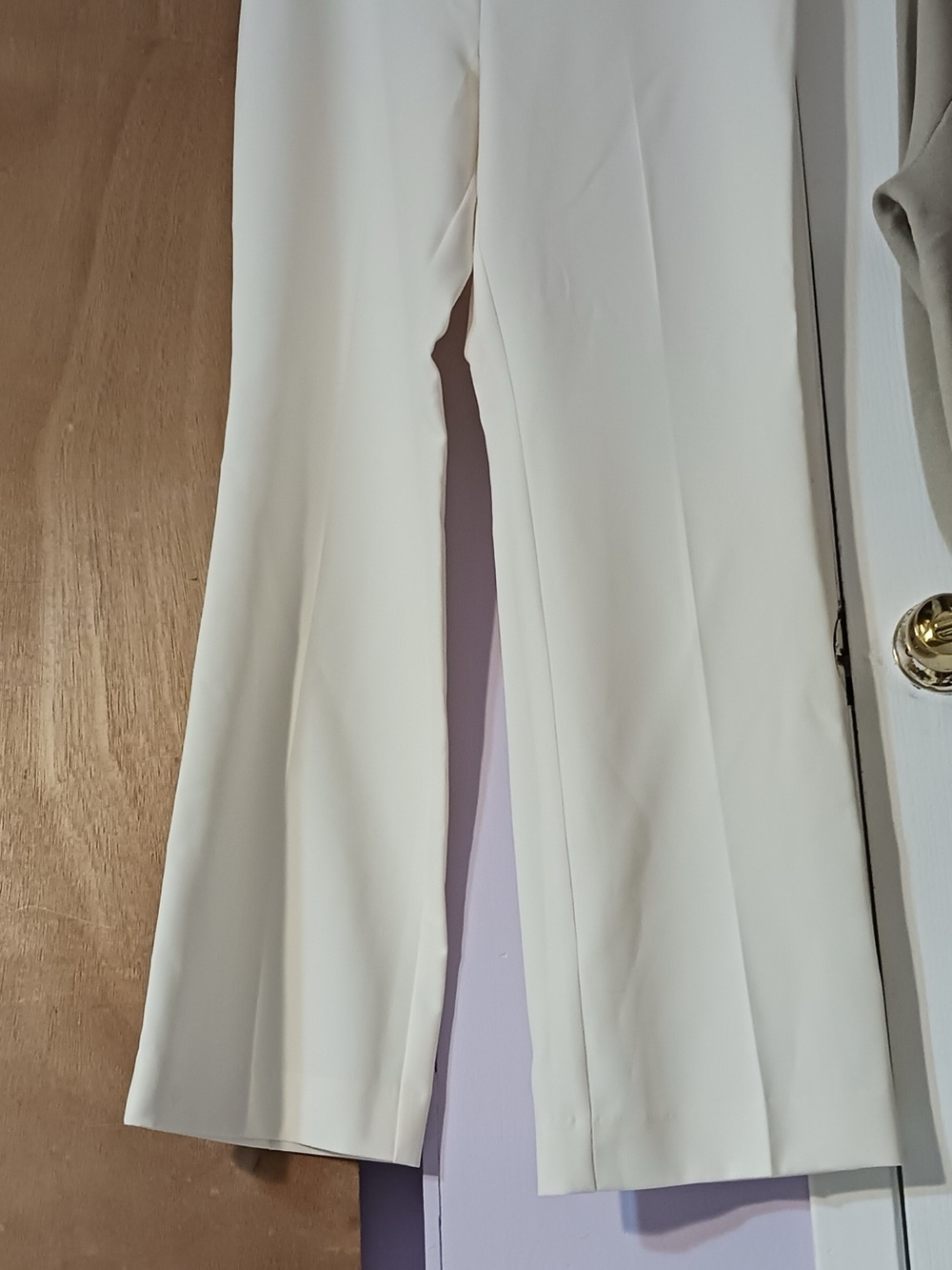 cooper & ella Cream Boot Cut Dress Pants